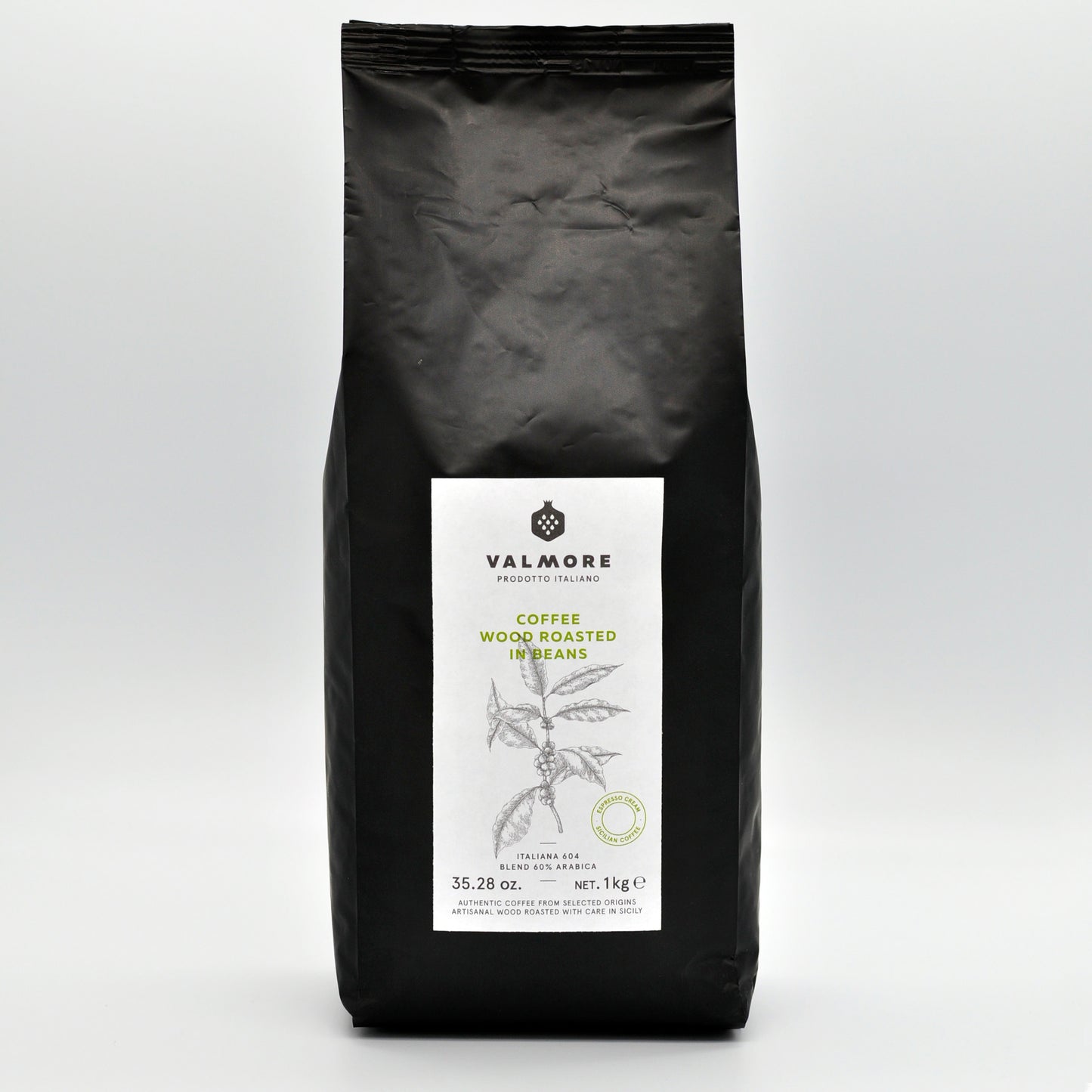 Wood-Roasted Coffee Beans / Italiana 604 / 60% Arabica Blend