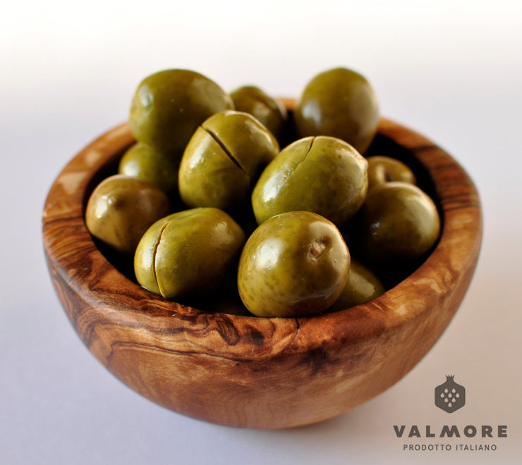 Cracked Green Olives Nocellara del Belice in Brine, 500g