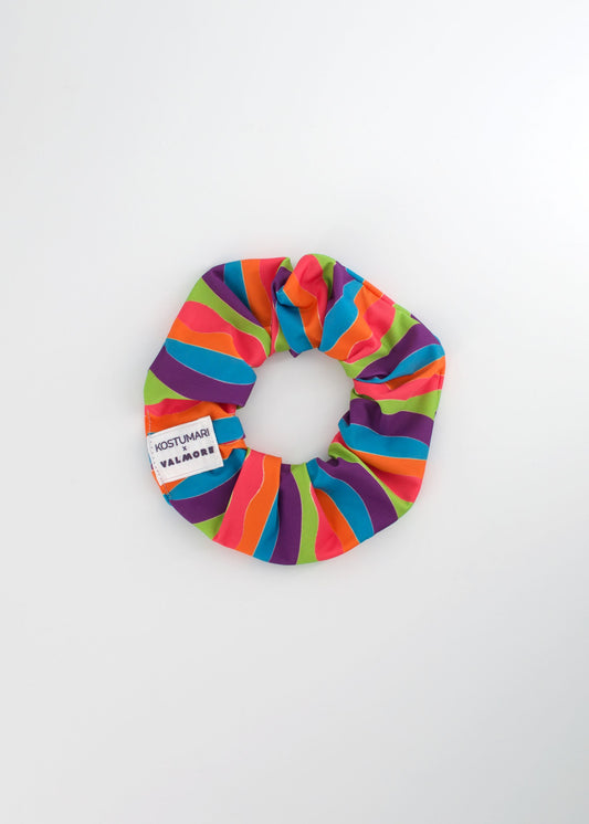 Favignana Handmade Scrunchie · Dark Waves · Made in Italy
