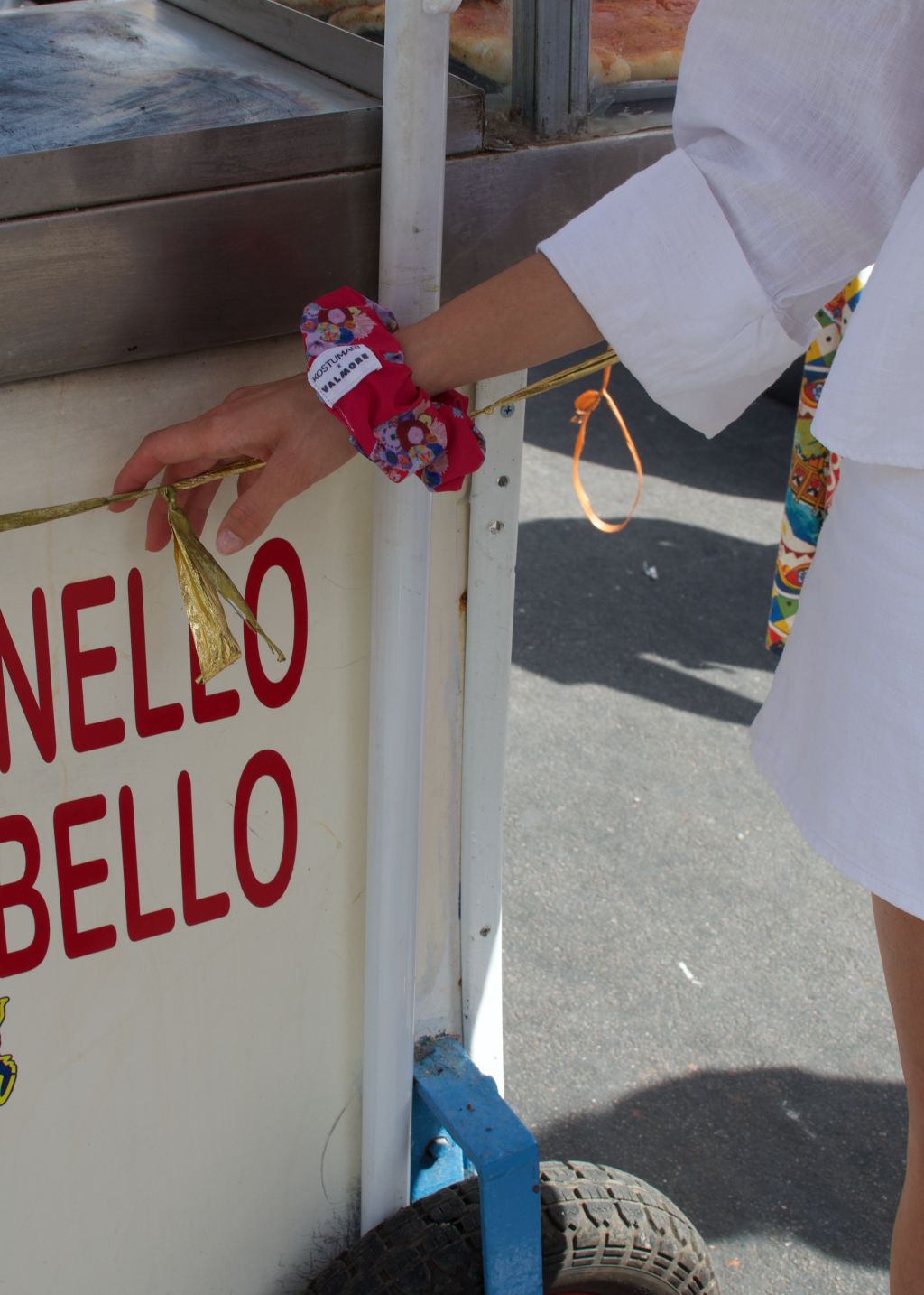 Favignana Handmade Scrunchie · Coral · Made in Italy