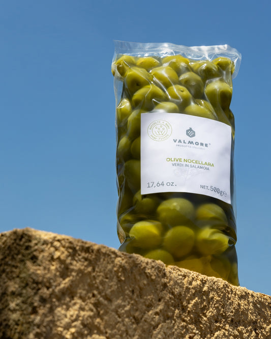 Green Olives Nocellara del Belice in Brine, 500g