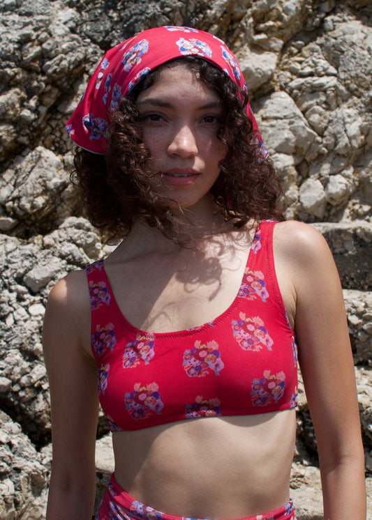Pantelleria Convertible Bandana, Corallo - Made in Italy