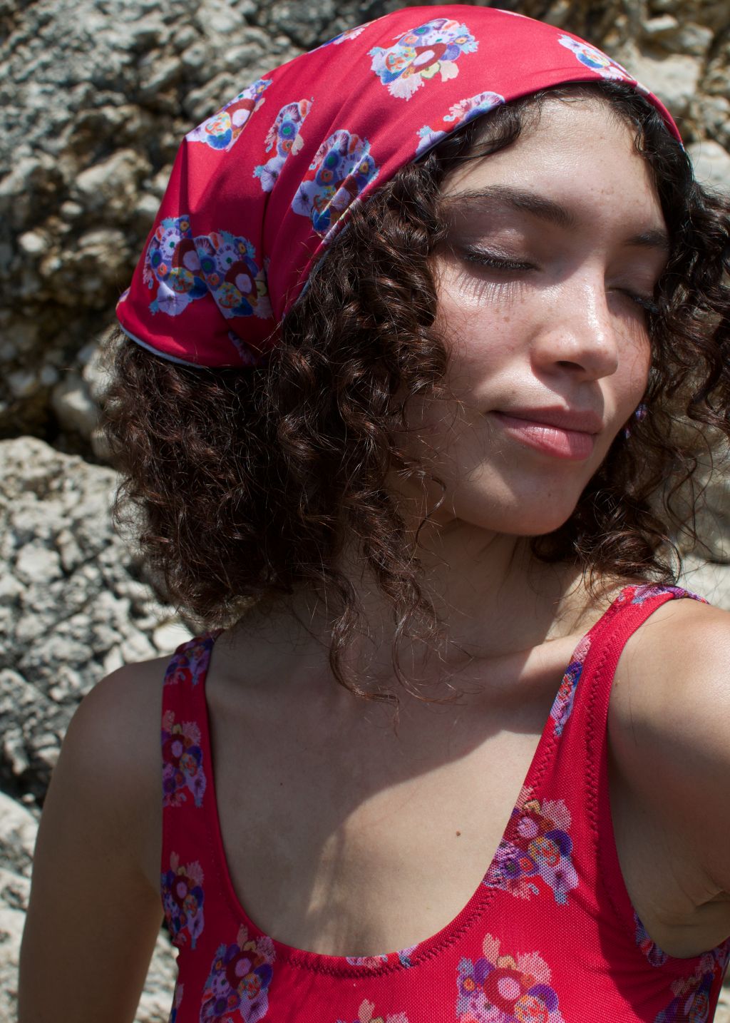 Pantelleria Convertible Bandana, Corallo - Made in Italy