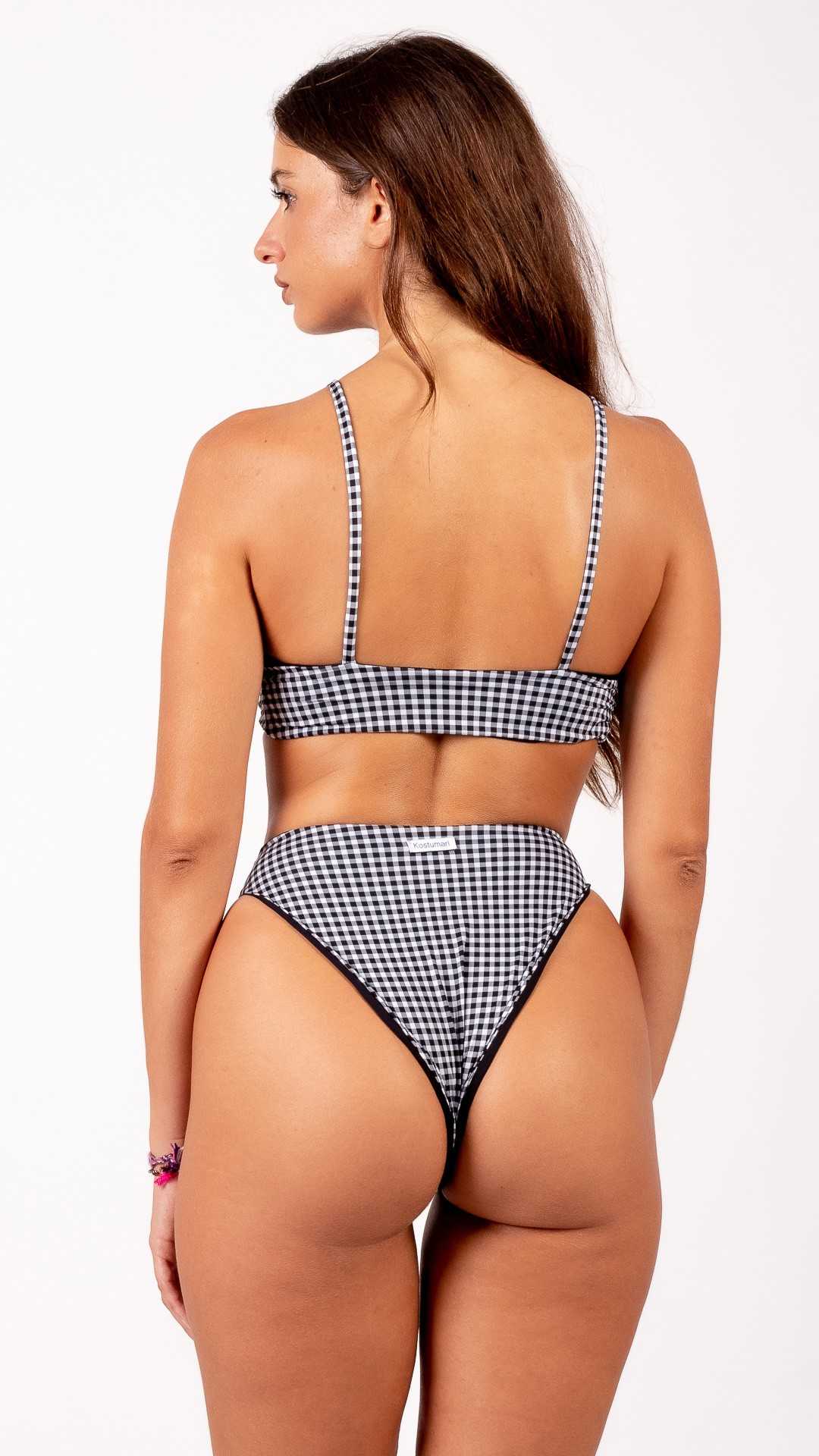 Damen Bikini Schwarzer Vichy - Marisa by Kostumari