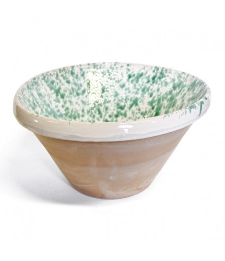 Ciotola siciliana in ceramica verde